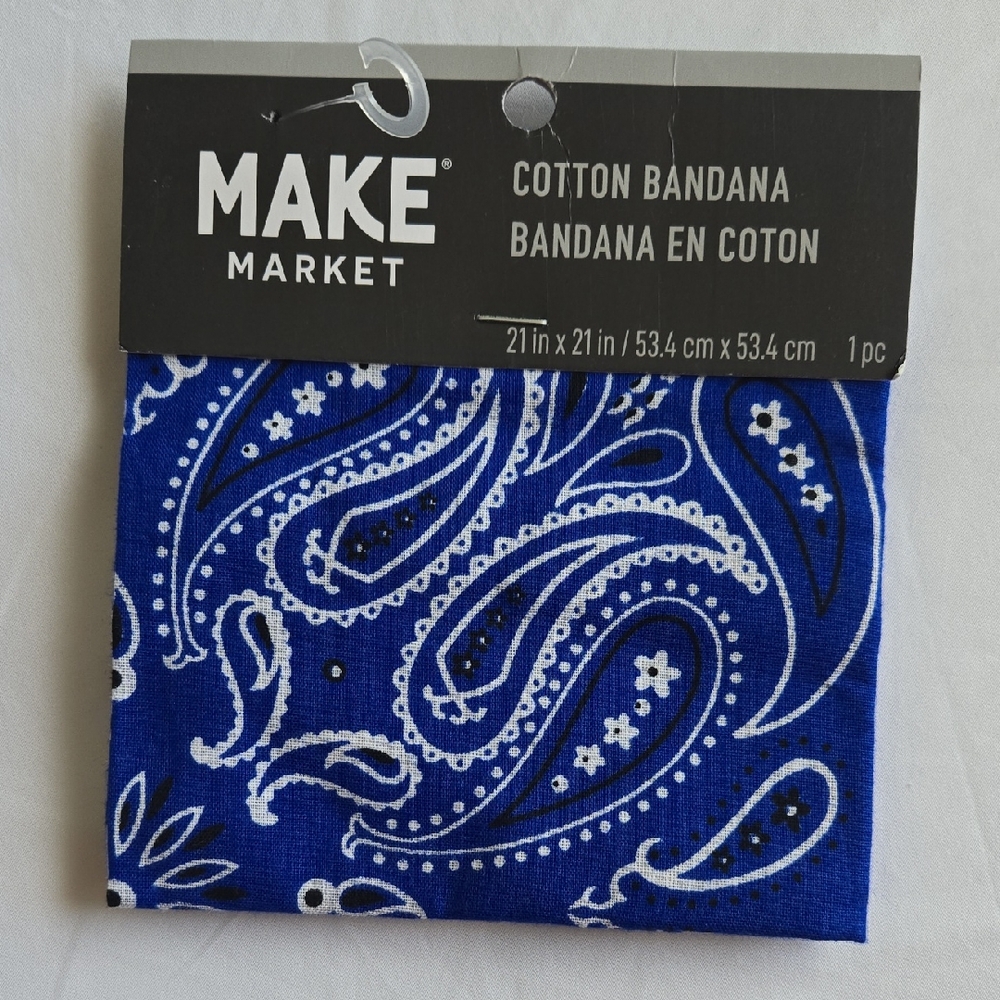 Makers Market Blue Cotton Bandana